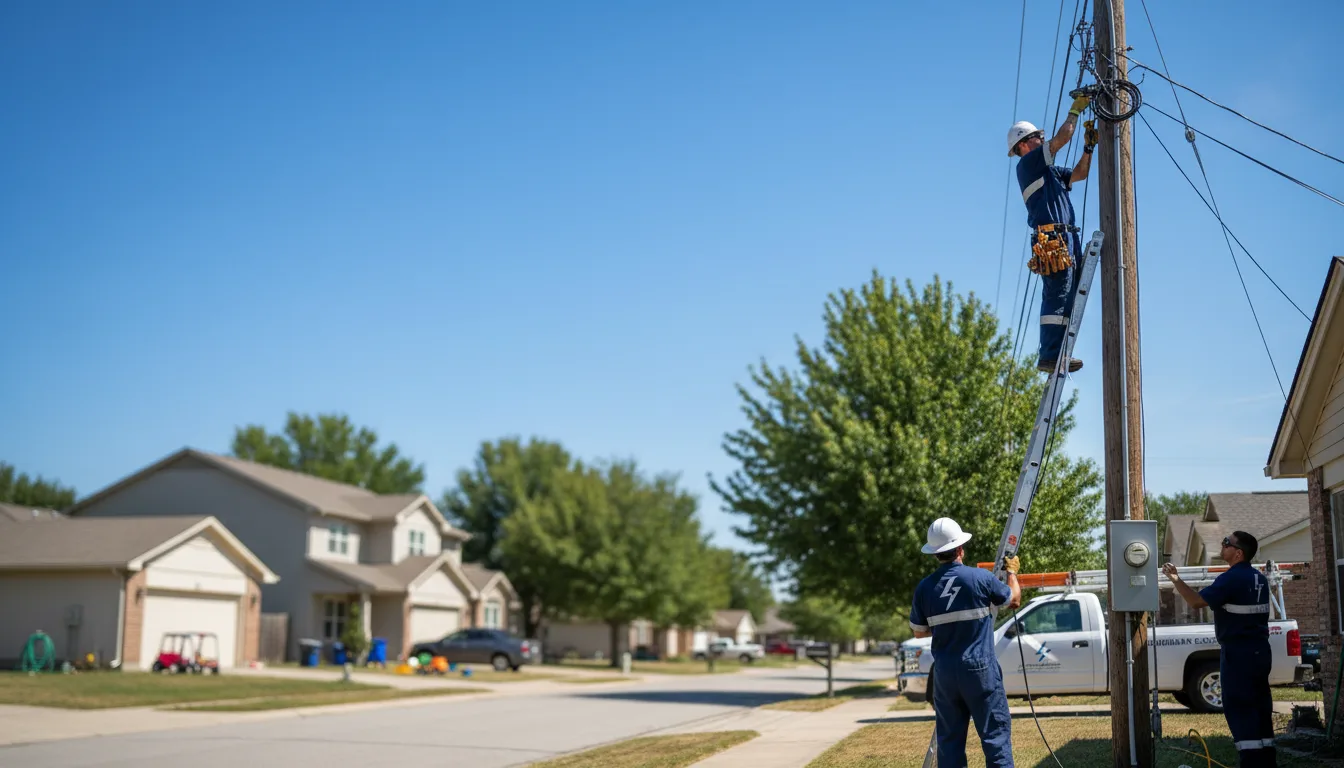 Residential electrician providing installation services in Evanston, WY